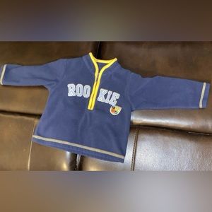 EUC Carter’s 18 Month 18m Rookie Fleece Jacket 1/2 Zip Navy Baby Boy Clothes